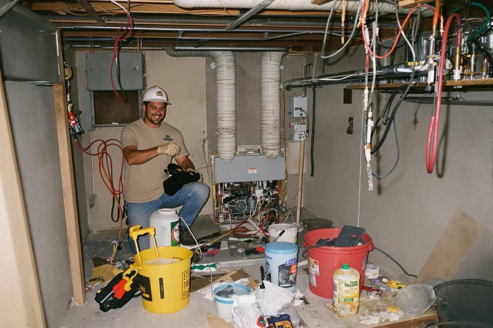 Cleaning work area